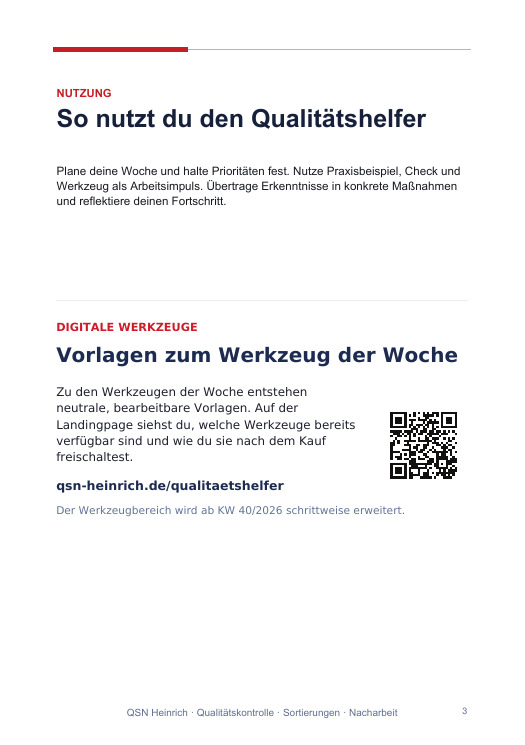 Digitale Werkzeuge als Ergänzung zum Qualitätshelfer